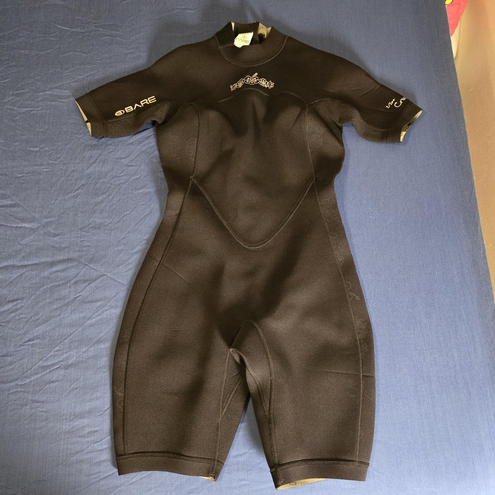 Bare Footwear Black Short Sleeve Wetsuit One-Piece